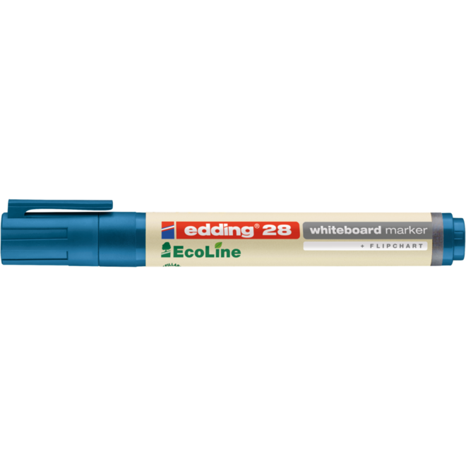 Whiteboardstiften edding e-28 Ecoline blauw, 10 stuks