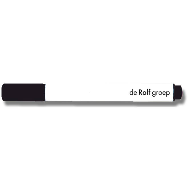 Whiteboardmarkers | de Rolf groep | 2 mm driekantig zwart, 24 stuks