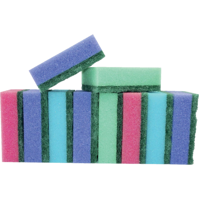 Schuursponsjes assorti, 10 stuks