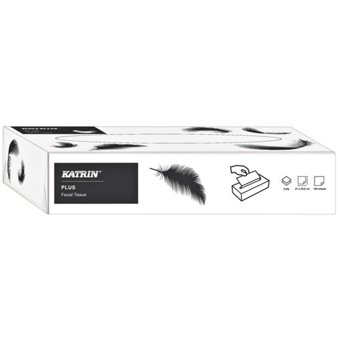 Facial tissues Katrin 2-laags 100 vel wit
