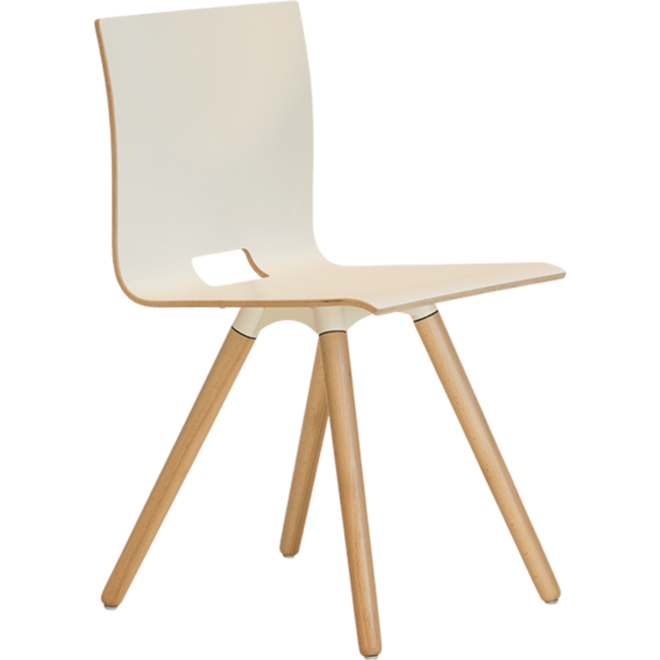 Kiva stoel, 4 pootsframe kuip CPL, opdekstoffering