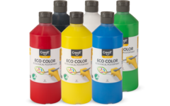 Plakkaatverf Creall Eco assorti 500 ml, 6 stuks