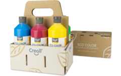 Plakkaatverf Creall Eco assorti 500 ml, 6 stuks