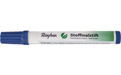 Textielstift, dikpunter blauw