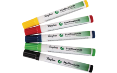 Textielstiften dikpunters 12 stuks assorti kleuren