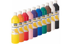 Vingerverf set 750 ml, 10 kleuren