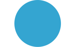 Plakkaatverf Creall Fluor 250 ml blauw