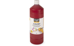 Plakkaatverf Creall Color+ 1000 ml donkerrood