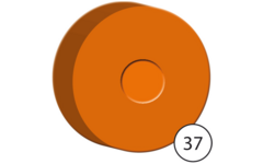 Posterblok plakkaatverf oranje