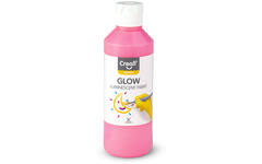 Lichtgevende verf Creall Glow 250 ml rood-roze