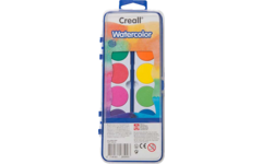 Waterverfset Creall, 12 napjes met penseel
