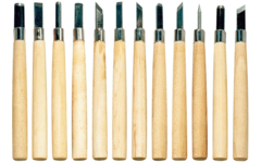 Lino-/houtsnijmes, 12 stuks