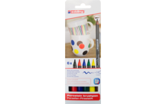 Porseleinstiften edding assorti, 6 stuks