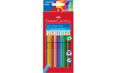 Kleurpotlood Faber-Castell Colour Grip 2001 assorti, 12 stuks