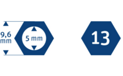 Kleurpotloden edu³ Jumbo 9,6 mm assorti, 144 stuks in houten kist