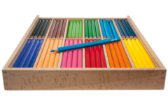 Kleurpotloden edu³ Jumbo 9,6 mm assorti, 144 stuks in houten kist