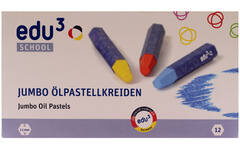 Oliekrijtjes edu³ Jumbo 11 mm assorti, 12 stuks