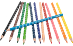 Kleurpotloden edu³ 7,15 mm driekantig assorti, 12 stuks