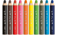 Kleurpotloden BIC Multi surface 3-in-1 assorti, 40 stuks incl. slijpers