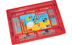 Waskrijt aquarel STABILO Woody 3-in-1 assorti classpack, 48 stuks incl. slijpers