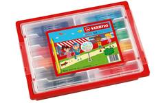 Viltstiften STABILO power assorti classpack, 144 stuks