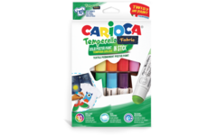 Plakkaatverfstiften Carioca textiel, 10 stuks