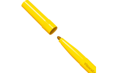Viltstiften BIC kids visacolor XL Ecolutions geel, 12 stuks