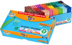 Viltstiften BIC kids visacolor XL Ecolutions assorti, class pack 248 + 40 gratis