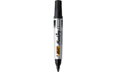 Permanent marker BIC rond 1,7 mm zwart, per dozijn