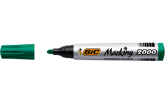 Permanent marker BIC rond 1,7 mm groen, per dozijn