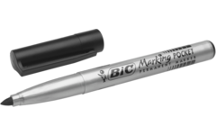 Permanent marker BIC rond 1,1 mm zwart, per dozijn
