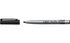 Permanent marker BIC rond 1,1 mm zwart, per dozijn