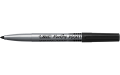 Permanent marker BIC rond 1,1 mm zwart, per dozijn