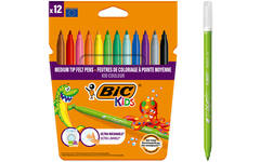 Viltstiften BIC kid couleur assorti, 12 stuks.