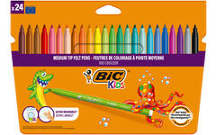 Viltstiften BIC kid couleur assorti, 24 stuks.