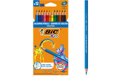 Kleurpotloden BIC kids Evolution assorti, etui 12 stuks