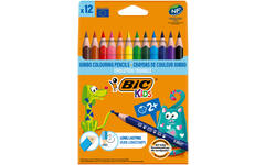 Kleurpotloden BIC Kids Evolution triangle assorti, etui 12 stuks
