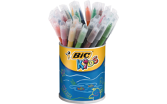 Viltstiften BIC Kid couleur assorti, blik 36 stuks