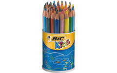 Kleurpotloden BIC Kids Evolution triangle assorti, pot 48 stuks