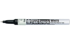 Finelinerstift, wit puntdikte 0,7 mm