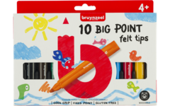 Viltstiften big points 12 stuks puntdikte L