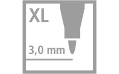 Viltstift STABILO Trio Jumbo set 12 kleuren