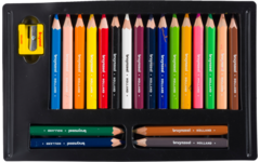 Kleurknotsen Bruynzeel assorti, 20 stuks