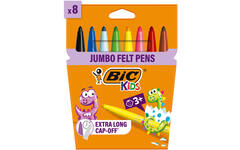 Viltstiften BIC Kids visacolor XL Ecolutions assorti, 8 stuks