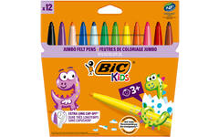 Viltstiften BIC Kids visacolor XL Ecolutions assorti, 12 stuks