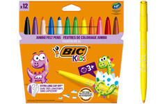 Viltstiften BIC Kids visacolor XL Ecolutions assorti, 12 stuks