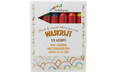 Waskrijt | de Rolf groep |  met wikkel assorti, 12 stuks
