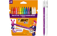 Viltstiften BIC Kids magic assorti, 12 stuks