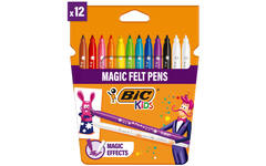 Viltstiften BIC Kids magic assorti, 12 stuks