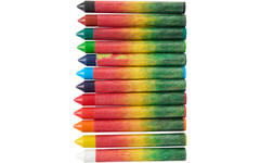 Aquarelkrijt assorti, 12 stuks